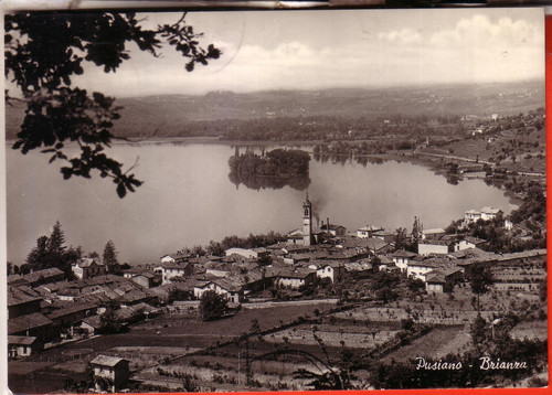 Cartolina pusiano n - pusiano, b/n